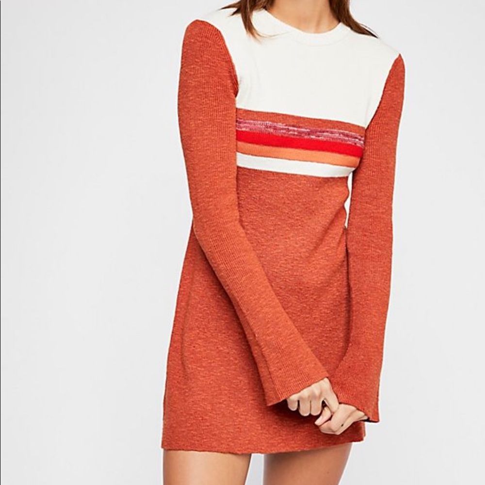 Free People Colorblock Sweater Dress